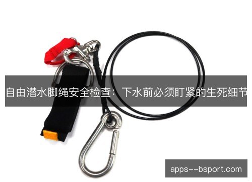 自由潜水脚绳安全检查：下水前必须盯紧的生死细节
